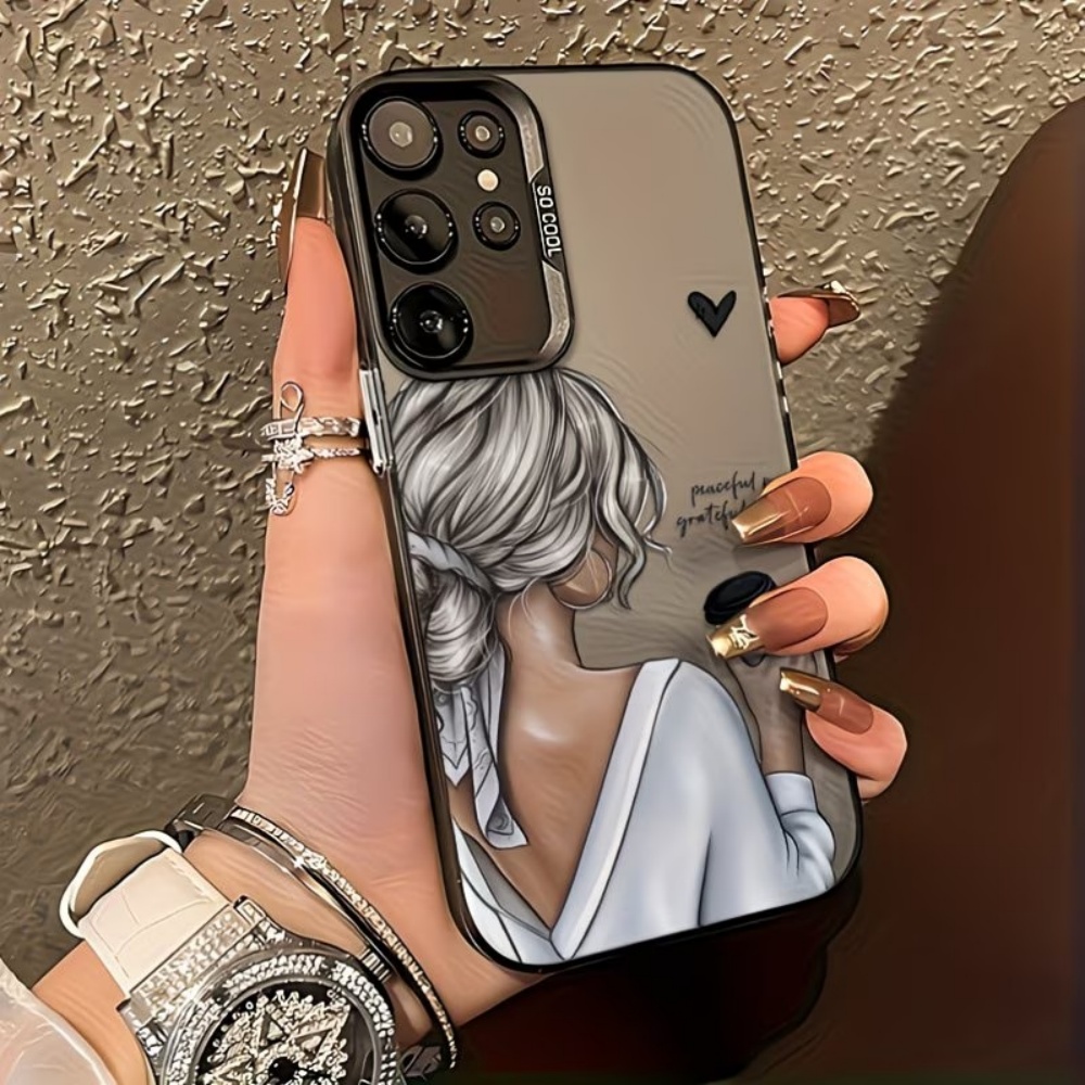 Matte Pc Case - Cover Opaca con Stampa Ragazza Serena
